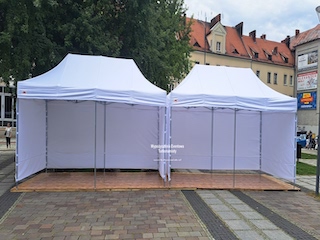 Wynajem Namiotów ekspresowych 3x6 na imprezę rodzinną w Warszawie