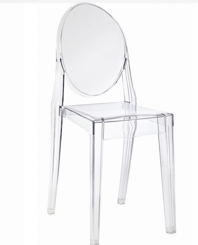 Wynajem krzesel transparentnych ghost