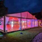 Namiot 6x12 m na wesele i event firmowy w plenerze, przestronny, wynajem z montażem