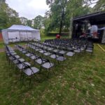 Krzesło party z oparciem, solidna konstrukcja, na imprezę plenerową i bankiet – wynajem