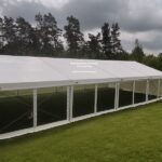Hala namiotowa 10 m na event firmowy i konferencję plenerową, mocna konstrukcja, wynajem