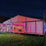 Hala namiotowa 12x20 m konstrukcja na targi i wystawę plenerową – wynajem
