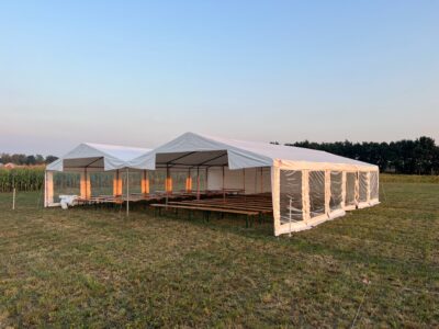 Duży namiot cateringowy 6x12 na wesele do 100 osób — wynajem, Jabłonna i okolice